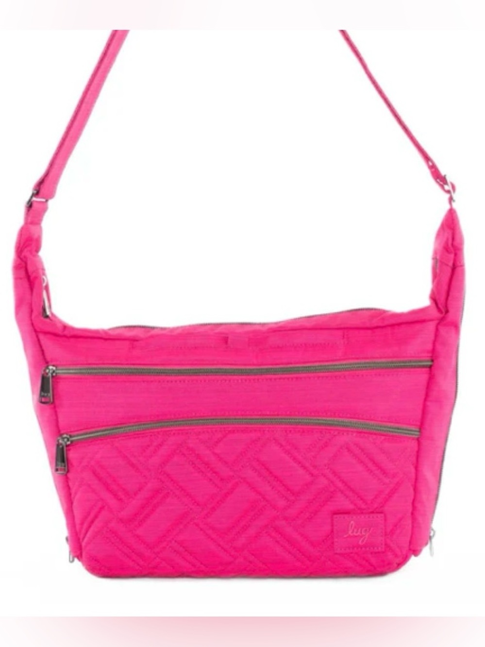 Lug Trooper 2 Crossbody. Brushed Rosette Pink